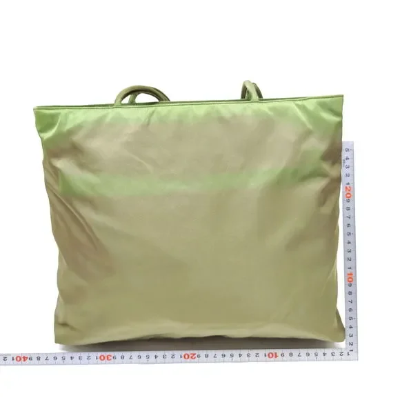 Prada Hand Bag Green Nylon #77090P10 - Picture 2 of 9